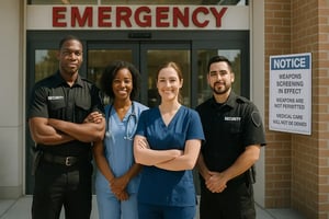 california AB 2975 Hospitals weapons detection hero image